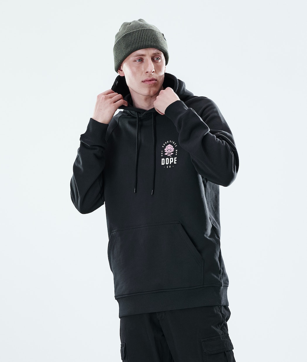 Dope Daily Rose Hoodie Herren Schwarz | 475-IBKAOR