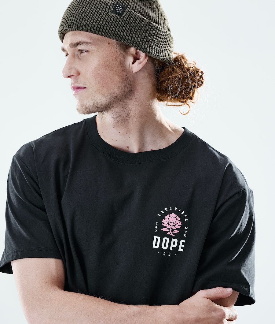 Dope Daily Rose T-Shirts Herren Schwarz | 802-PCELFX