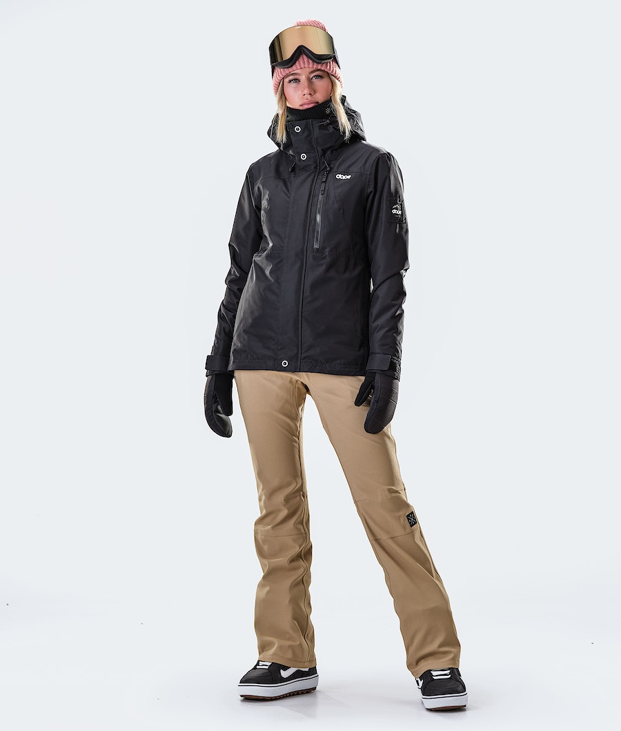 Dope Divine W Snowboardjacke Damen Schwarz | 197-JMLRCH
