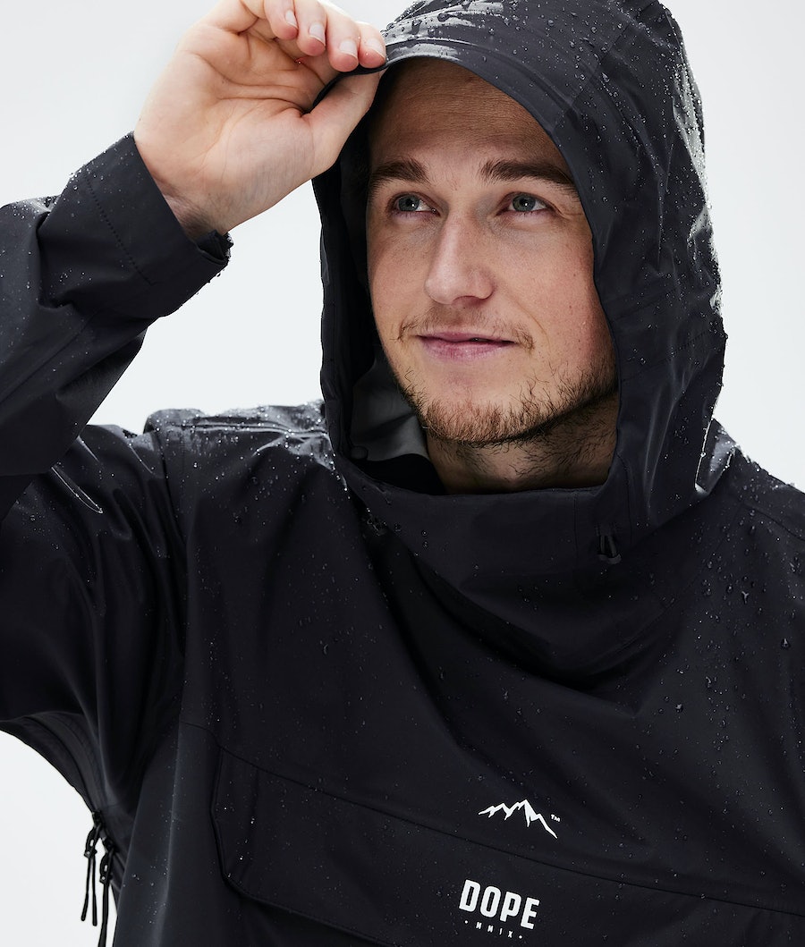 Dope Downpour Regenjacke Herren Schwarz | 827-QEJPXW