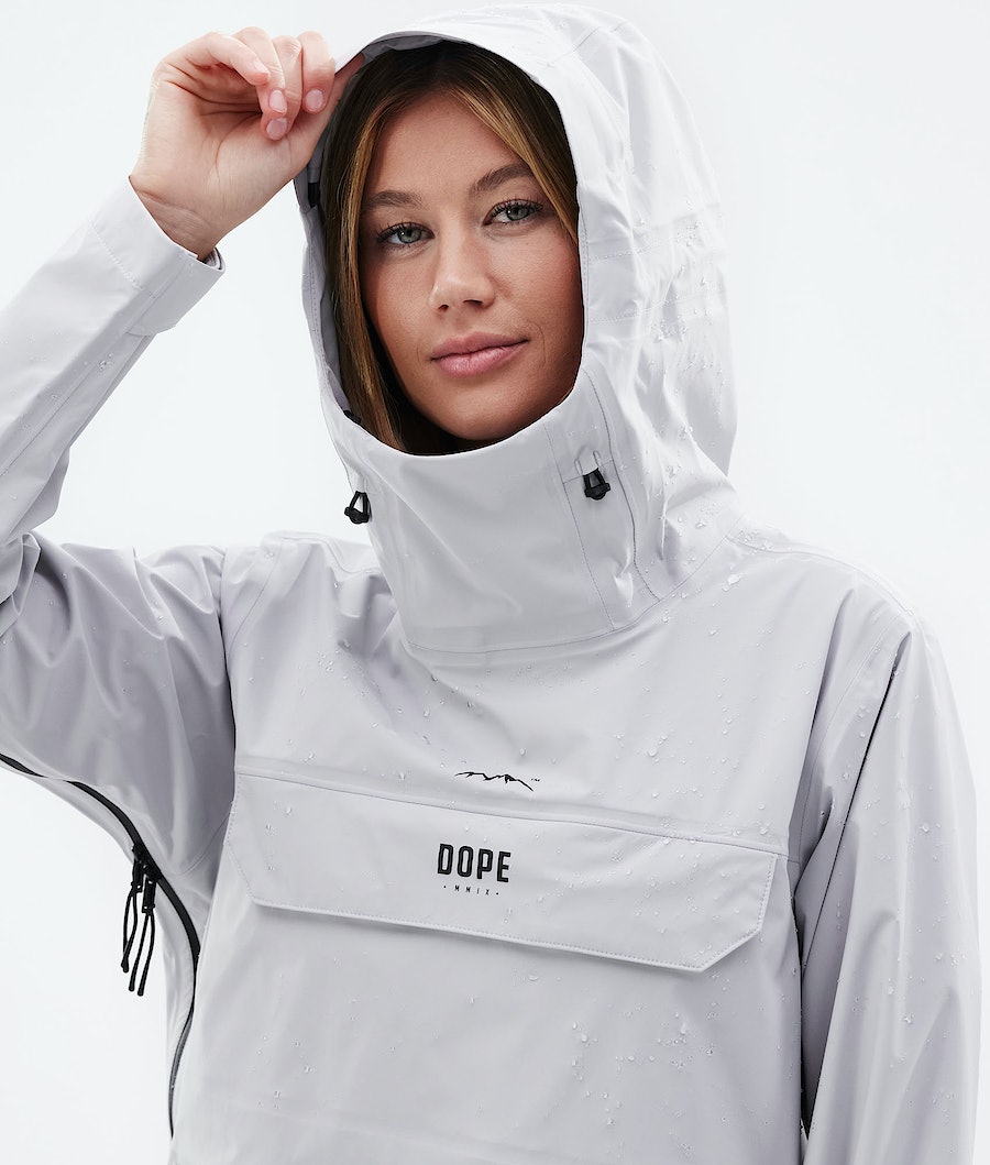 Dope Downpour W Regenjacke Damen Hellgrau | 674-BILZXC