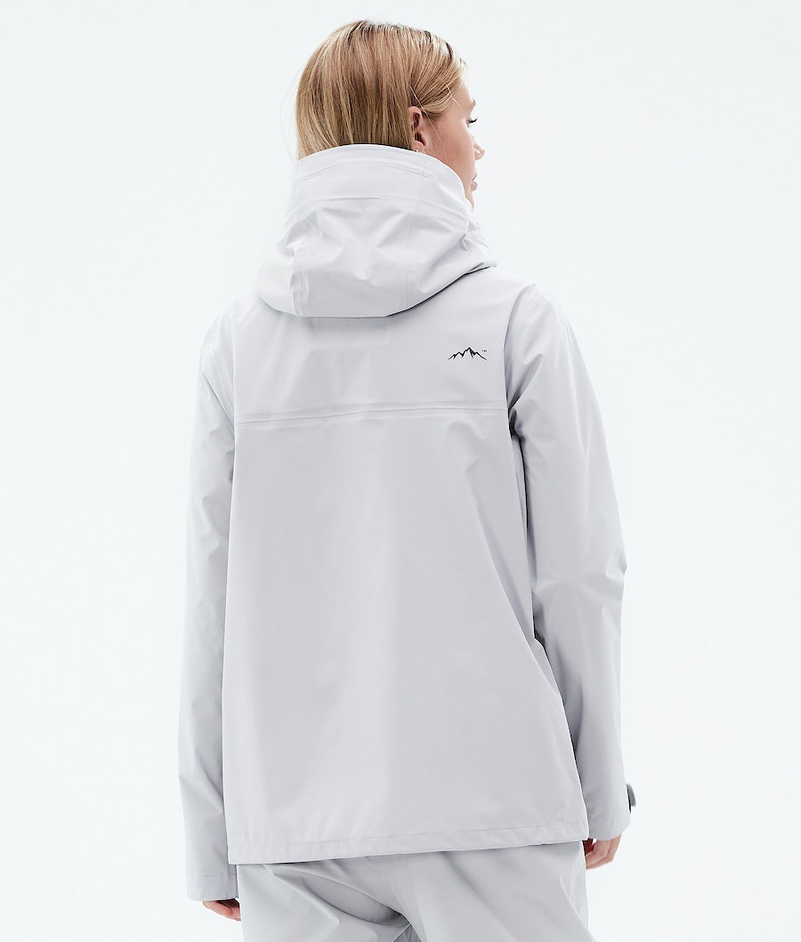 Dope Downpour W Regenjacke Damen Hellgrau | 674-BILZXC