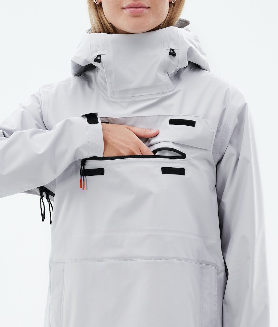 Dope Downpour W Regenjacke Damen Hellgrau | 674-BILZXC