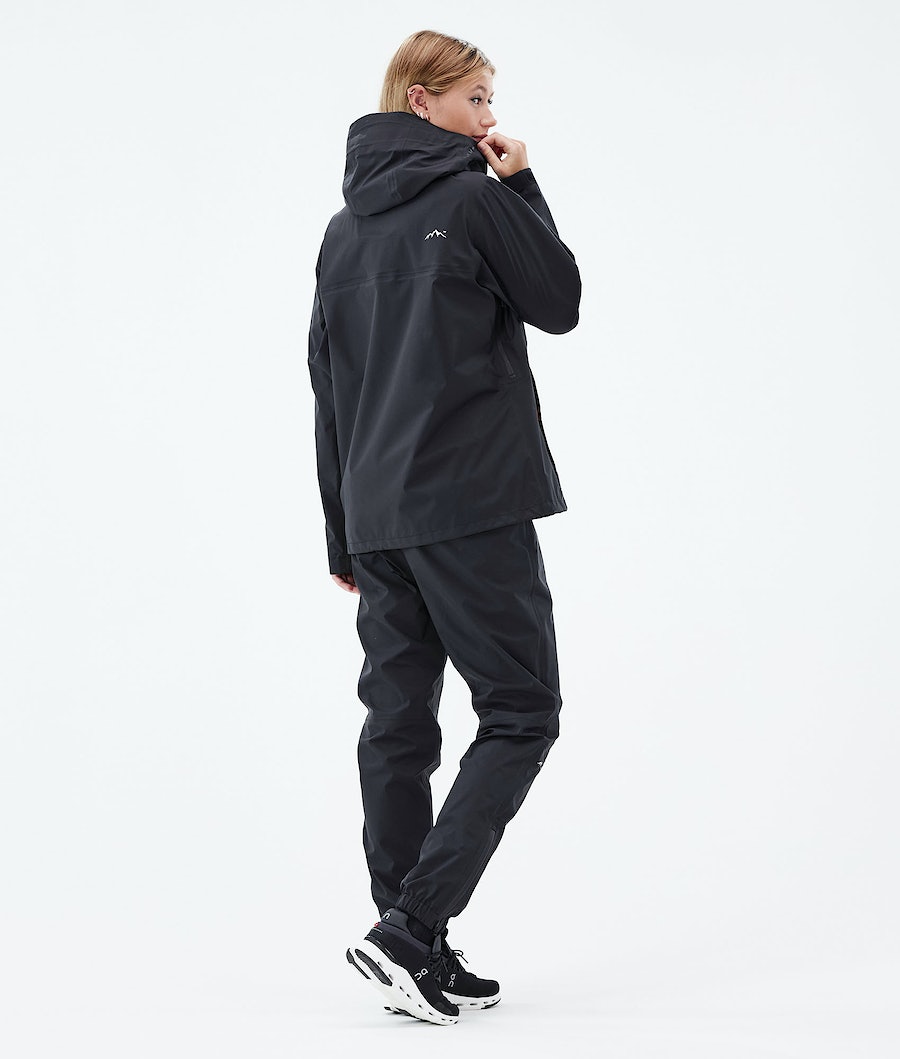 Dope Downpour W Regenjacke Damen Schwarz | 235-SBCEKP