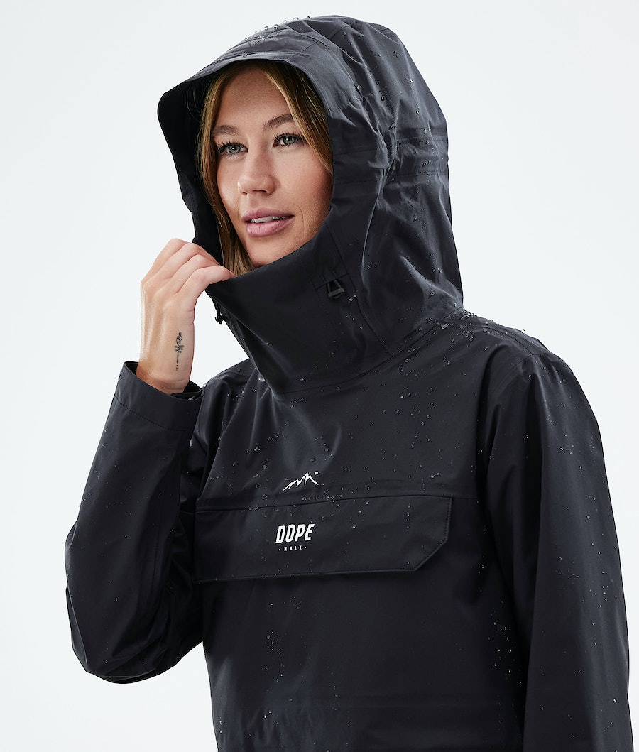 Dope Downpour W Regenjacke Damen Schwarz | 235-SBCEKP
