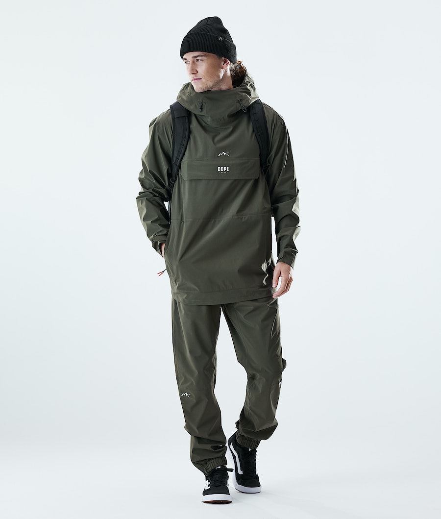 Dope Drizzard Regenhose Herren Olivgrün Grün | 193-KBUFLZ