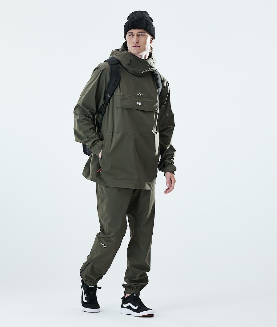 Dope Drizzard Regenjacke Herren Olivgrün Grün | 038-PZENGK