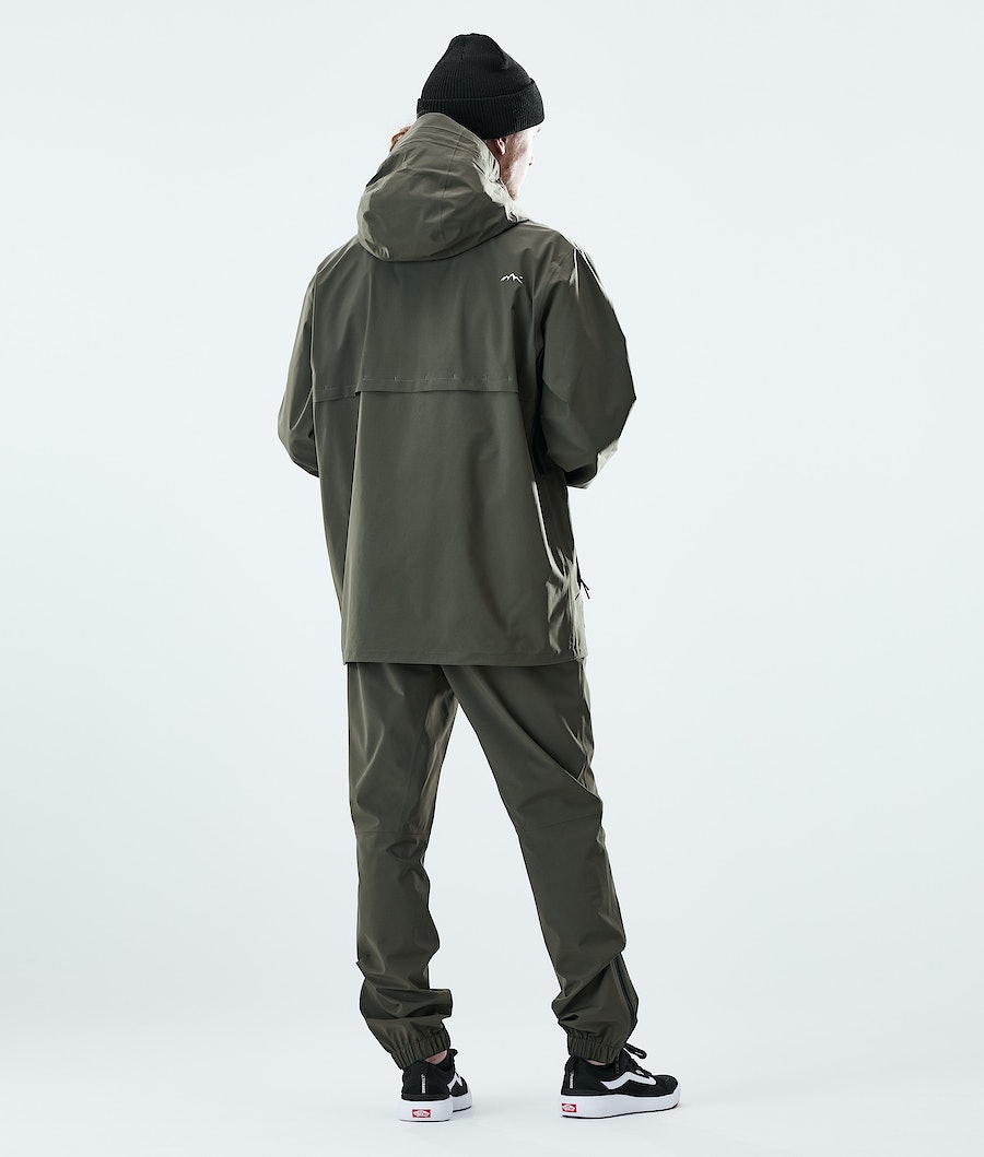 Dope Drizzard Regenjacke Herren Olivgrün Grün | 038-PZENGK