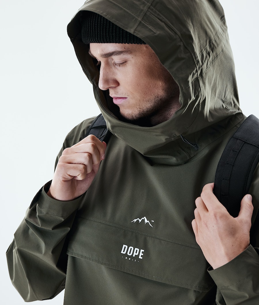 Dope Drizzard Regenjacke Herren Olivgrün Grün | 038-PZENGK