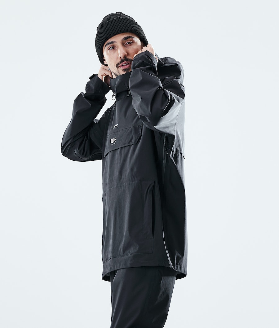 Dope Drizzard Regenjacke Herren Schwarz | 457-UATCVO