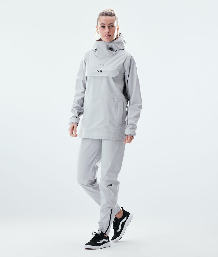 Dope Drizzard W Regenhose Damen Hellgrau | 908-NYLEMF