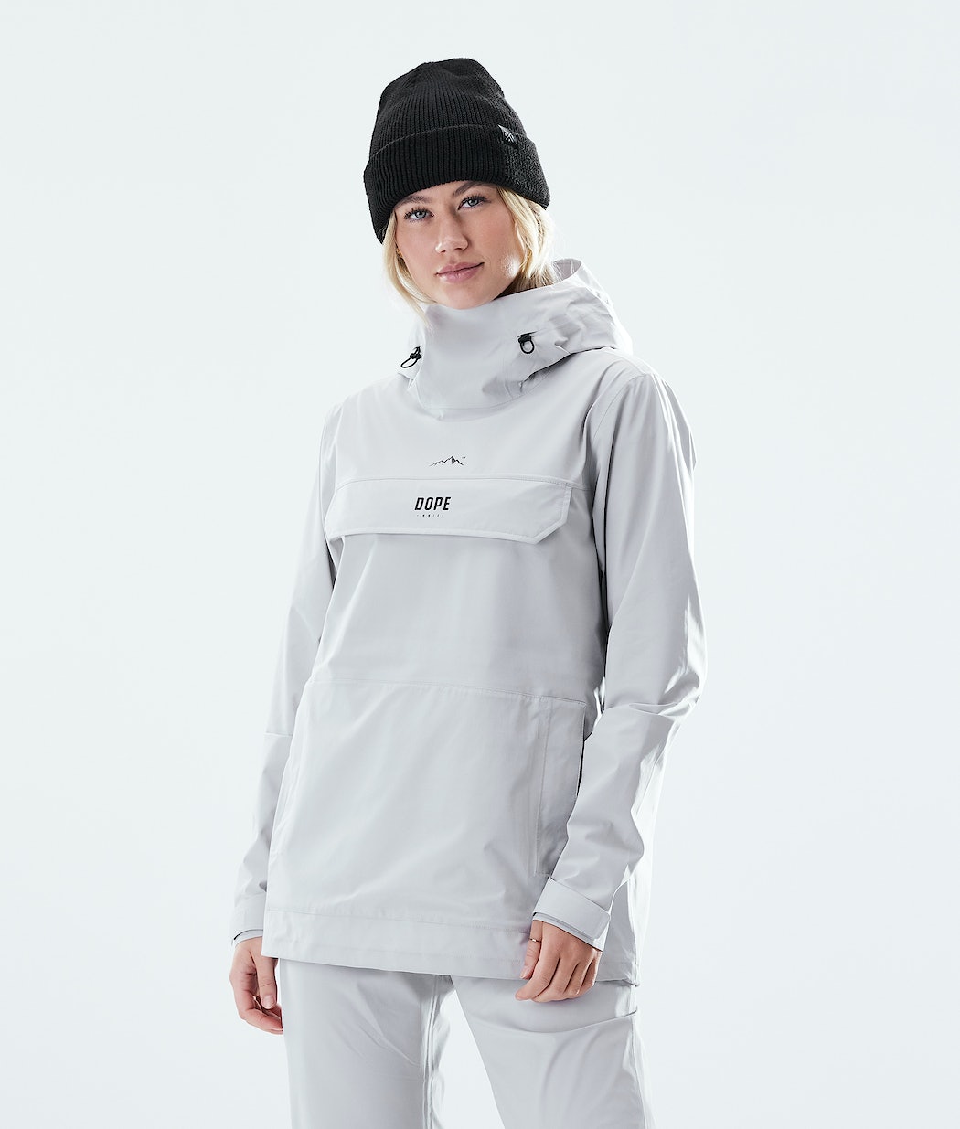 Dope Drizzard W Regenjacke Damen Hellgrau | 105-RSZNLD