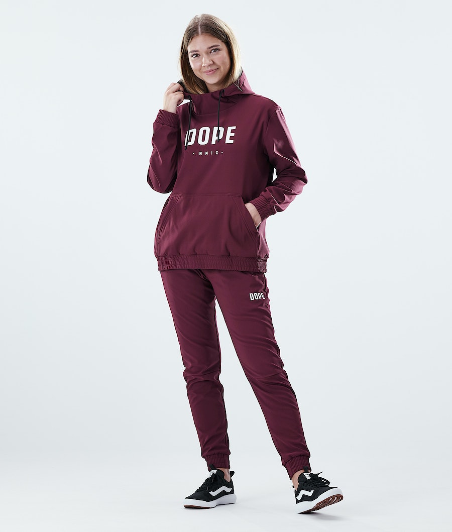 Dope Flight W PO Hoodie Damen Bordeaux | 619-PMJQBE