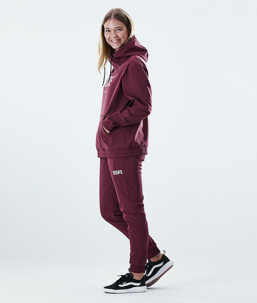 Dope Flight W PO Hoodie Damen Bordeaux | 619-PMJQBE