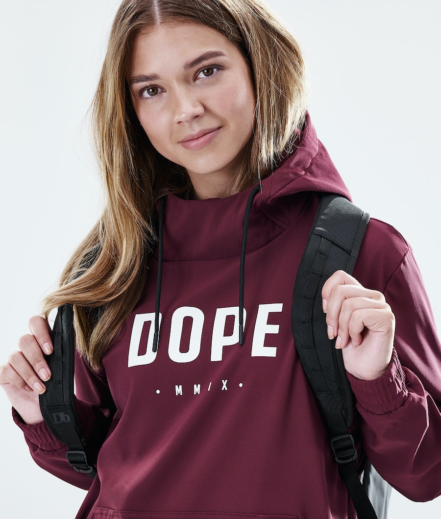 Dope Flight W PO Hoodie Damen Bordeaux | 619-PMJQBE