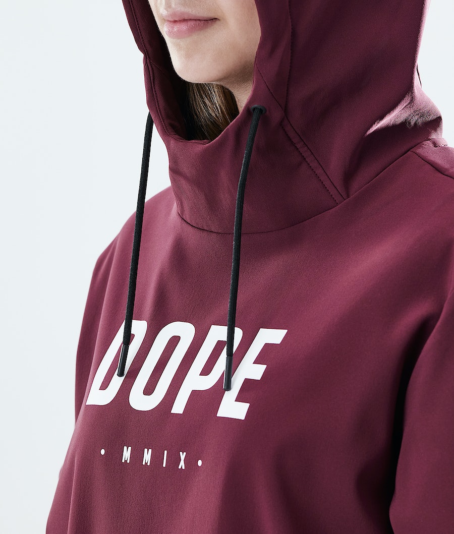 Dope Flight W PO Hoodie Damen Bordeaux | 619-PMJQBE