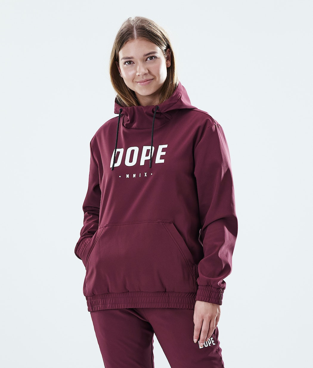 Dope Flight W PO Hoodie Damen Bordeaux | 619-PMJQBE