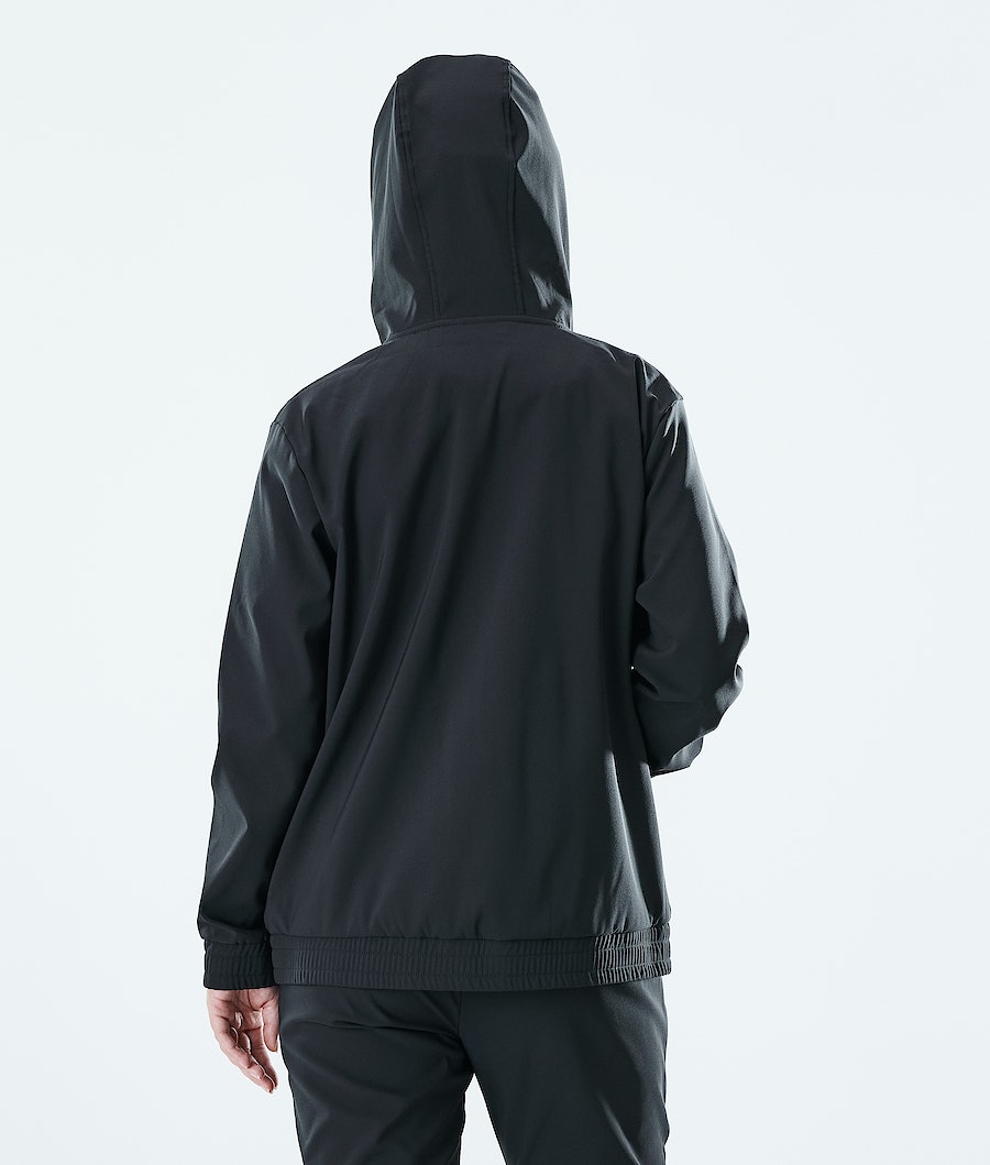 Dope Flight W Zip Hoodie Damen Schwarz | 802-EKJFMG