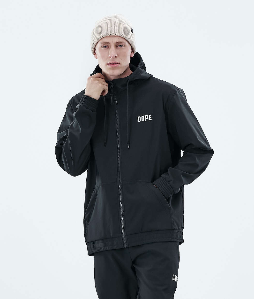 Dope Flight Zip Hoodie Herren Schwarz | 284-FVNAUG