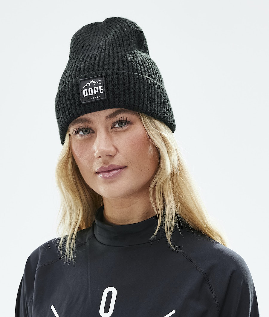 Dope Gerippt Paradise Mütze Damen Schwarz | 729-ZPYQWI