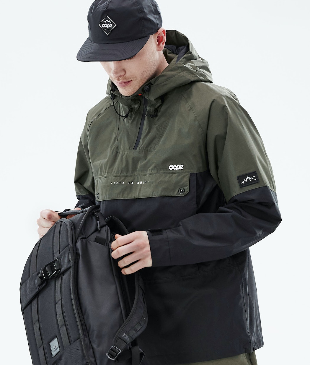 Dope Hiker Light Skijacke Herren Olivgrün Grün Schwarz | 694-WOUXCV