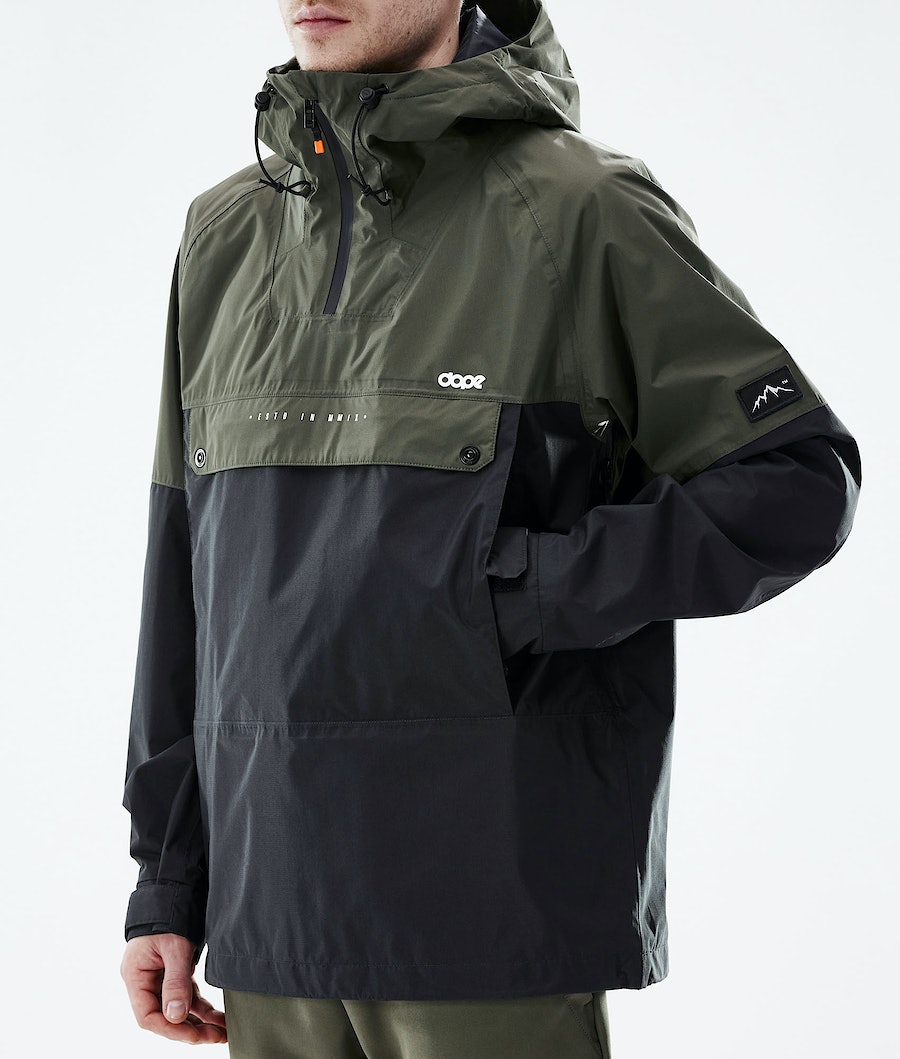 Dope Hiker Light Skijacke Herren Olivgrün Grün Schwarz | 694-WOUXCV