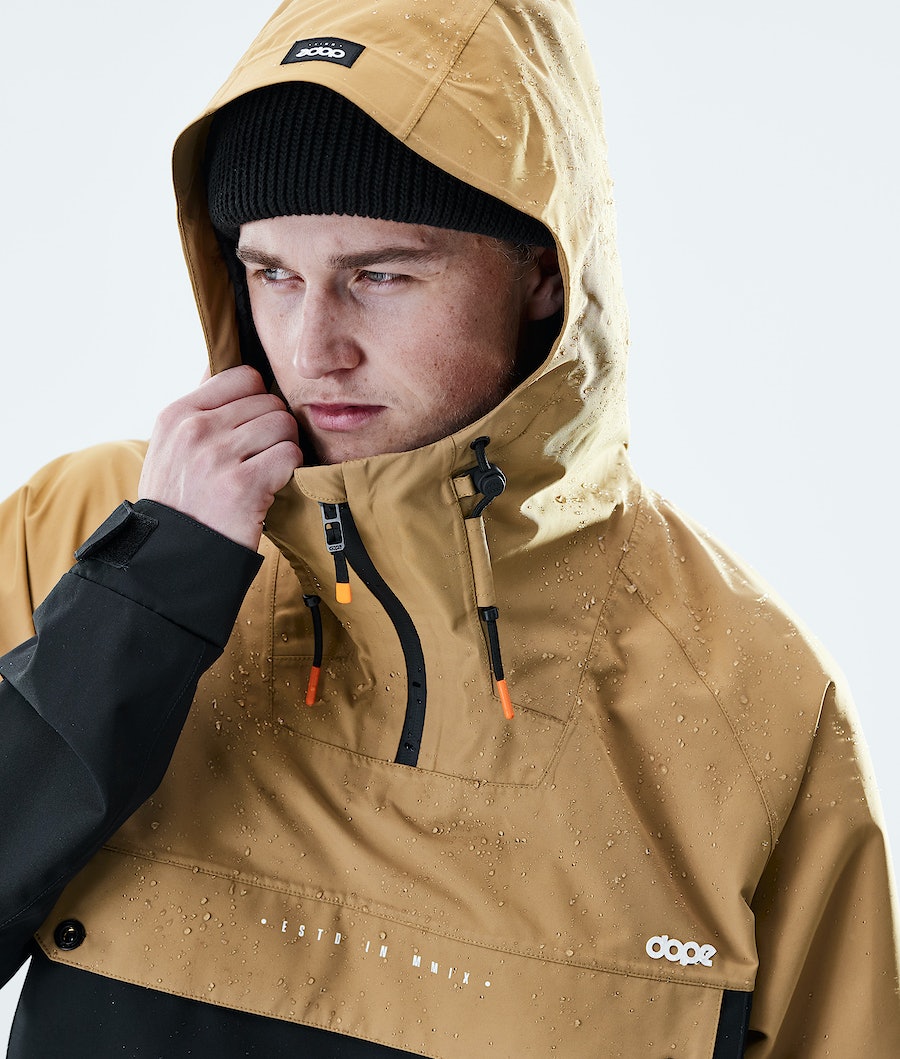 Dope Hiker Skijacke Herren Gold Schwarz | 785-OXBDZJ