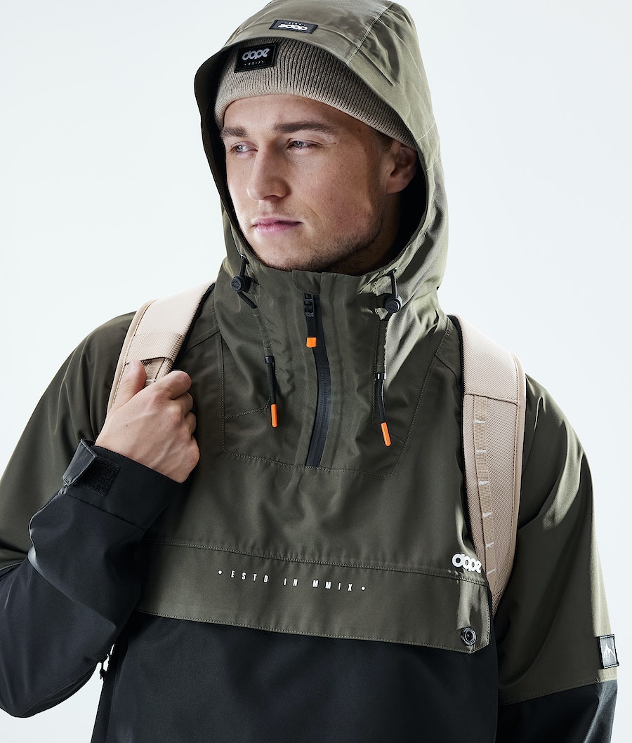 Dope Hiker Skijacke Herren Olivgrün Grün Schwarz | 407-URJLXT