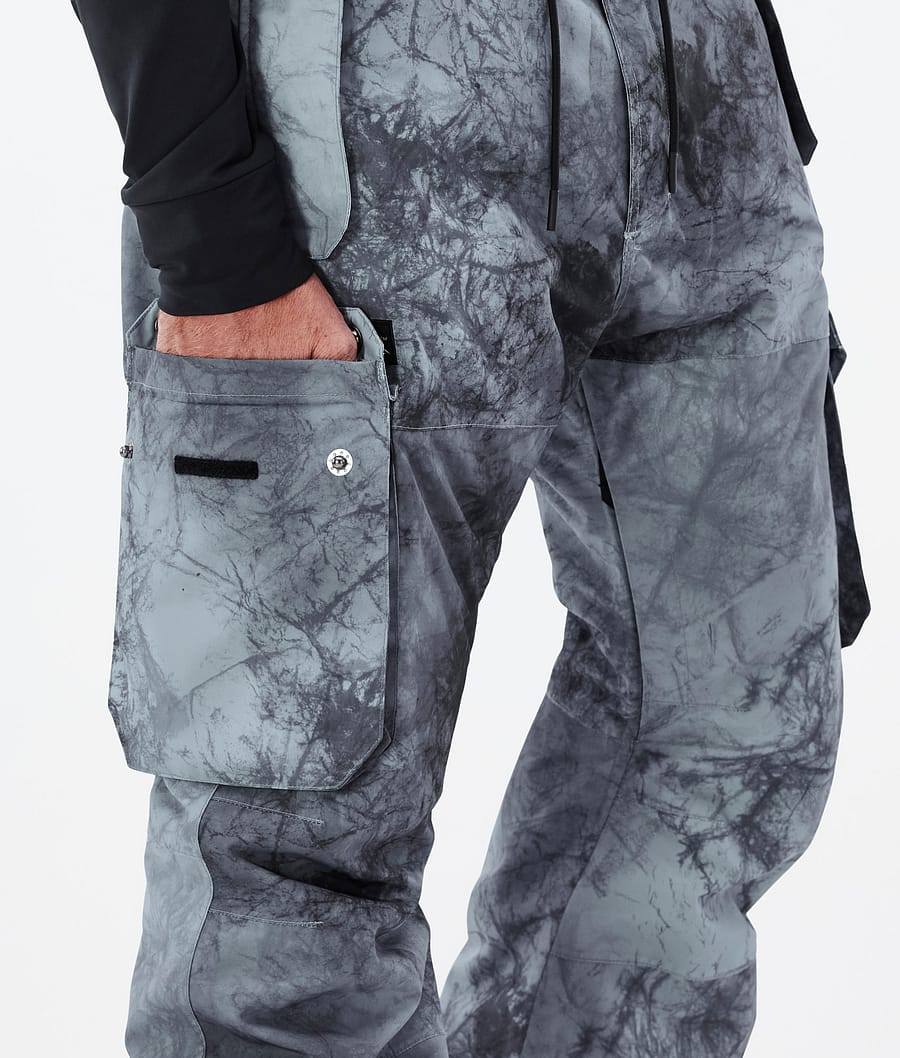 Dope Iconic Snowboardhosen Herren Grau Blau Schwarz | 967-OWDFPV