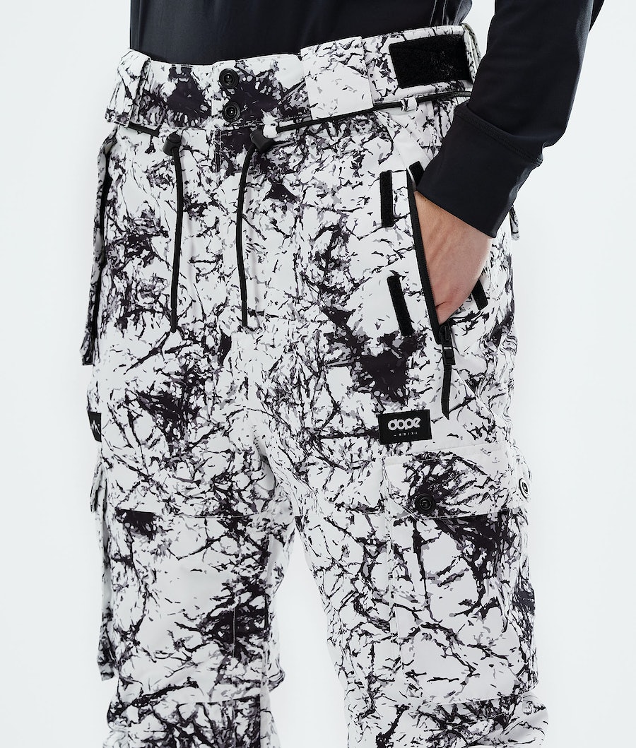 Dope Iconic W 2021 Snowboardhosen Damen Weiß Schwarz | 617-CVJNLO