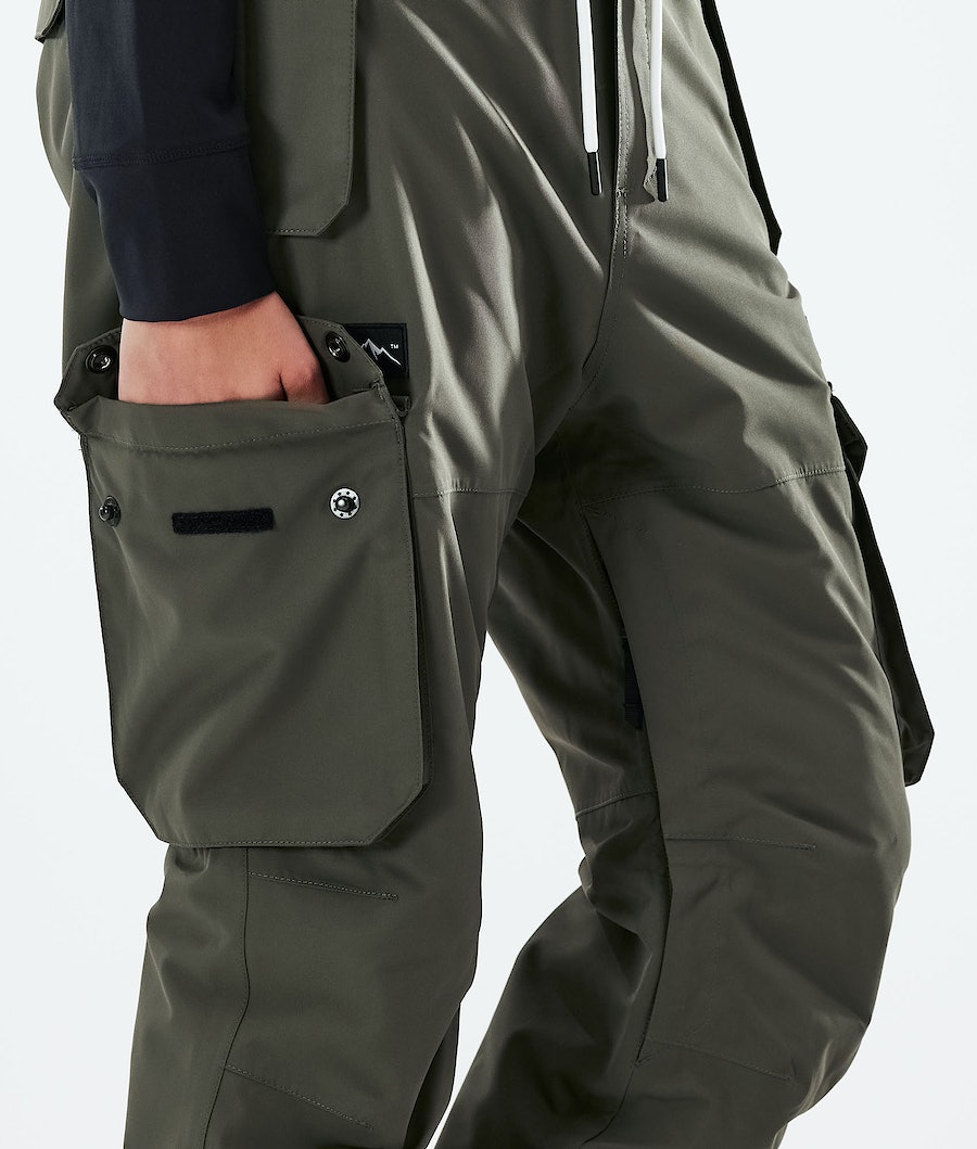 Dope Iconic W 2021 Snowboardhosen Damen Olivgrün Grün | 971-BEQYON