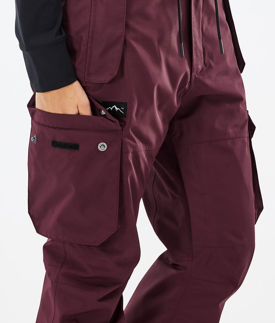 Dope Iconic W Snowboardhosen Damen Bordeaux | 384-UEMPBL