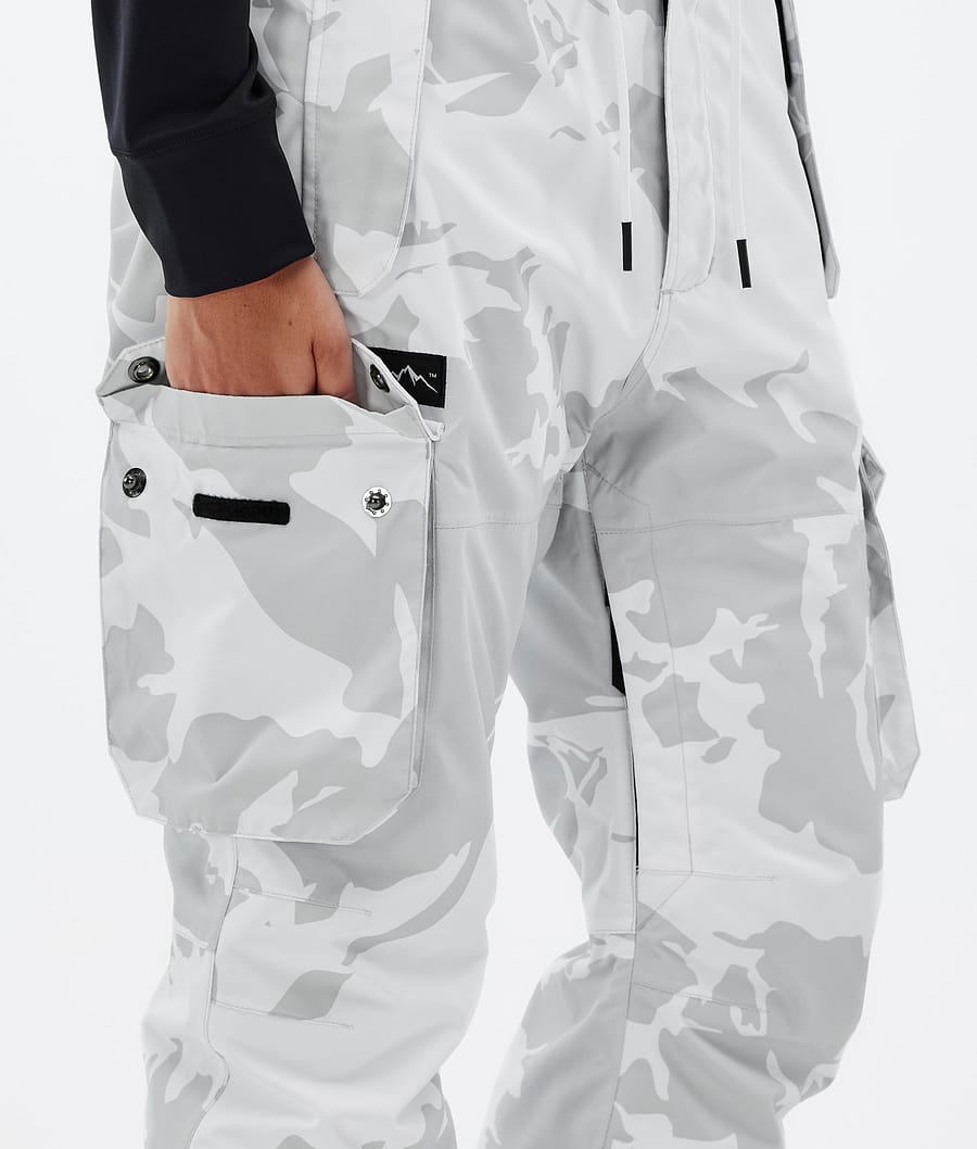 Dope Iconic W Snowboardhosen Damen Grau Camouflage | 579-CYSOTX