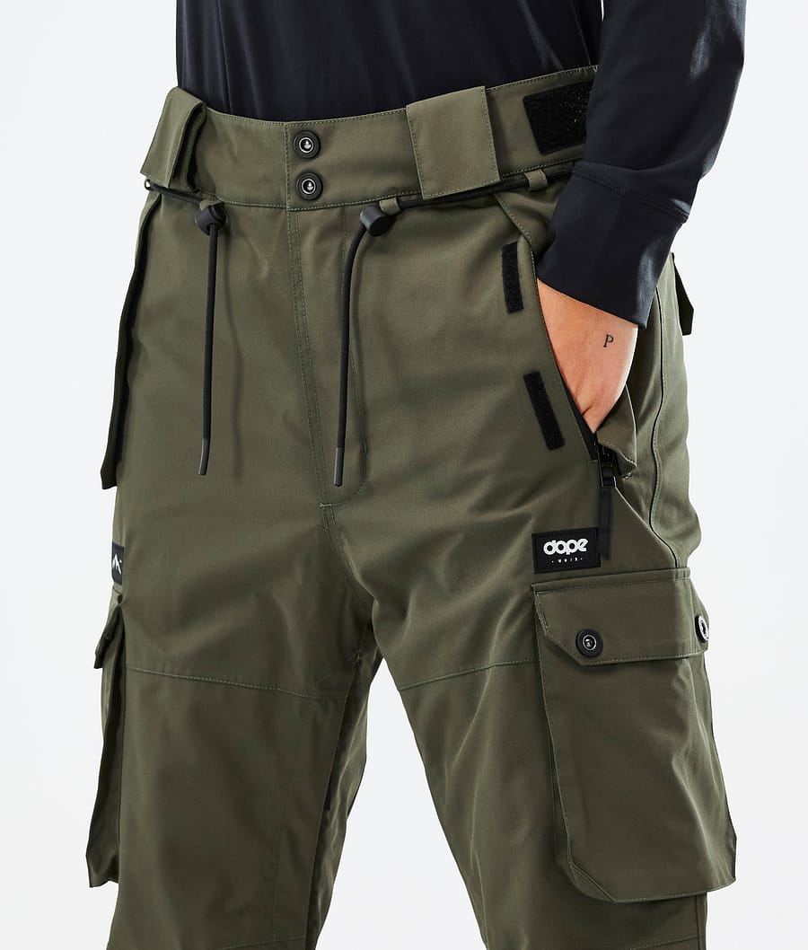 Dope Iconic W Snowboardhosen Damen Olivgrün Grün | 381-WJEUQD