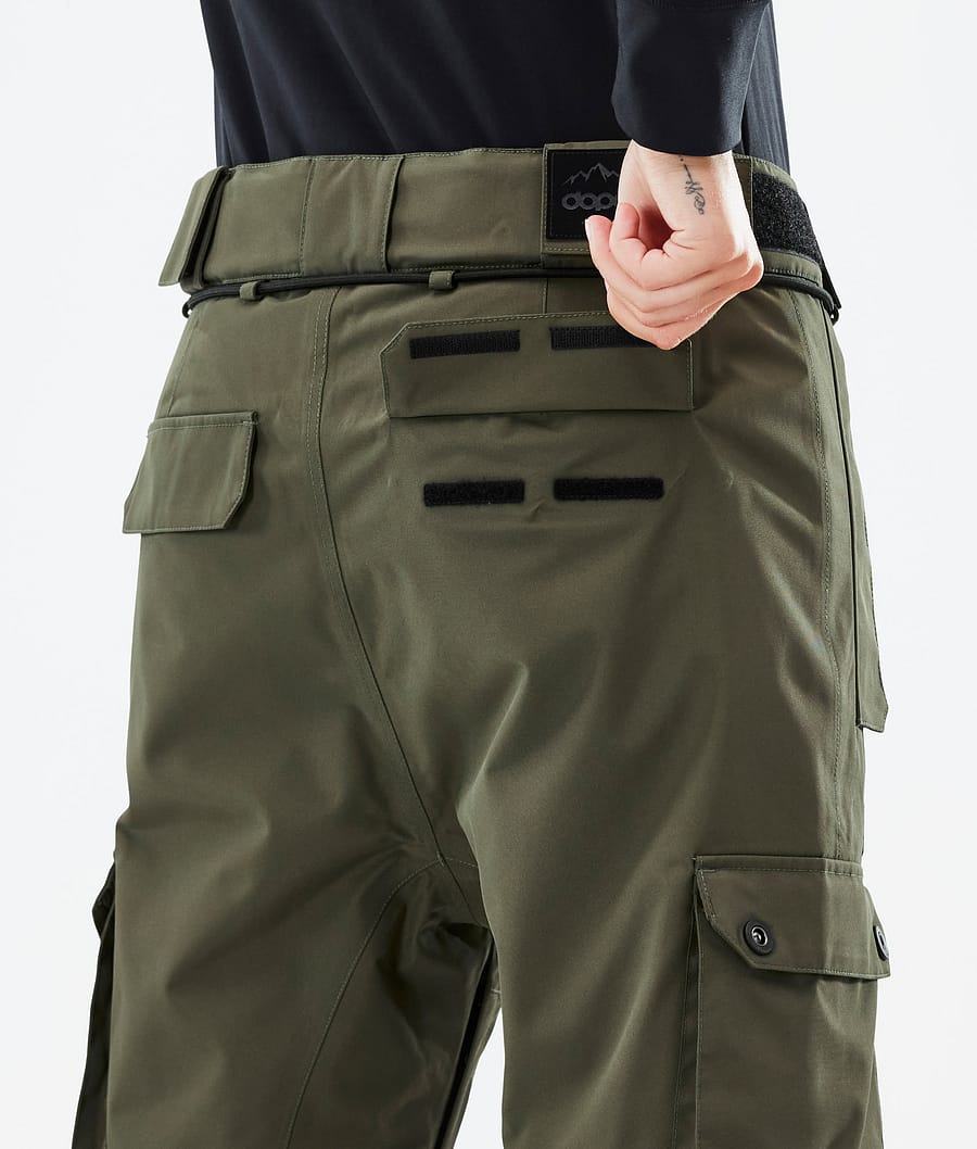 Dope Iconic W Snowboardhosen Damen Olivgrün Grün | 381-WJEUQD