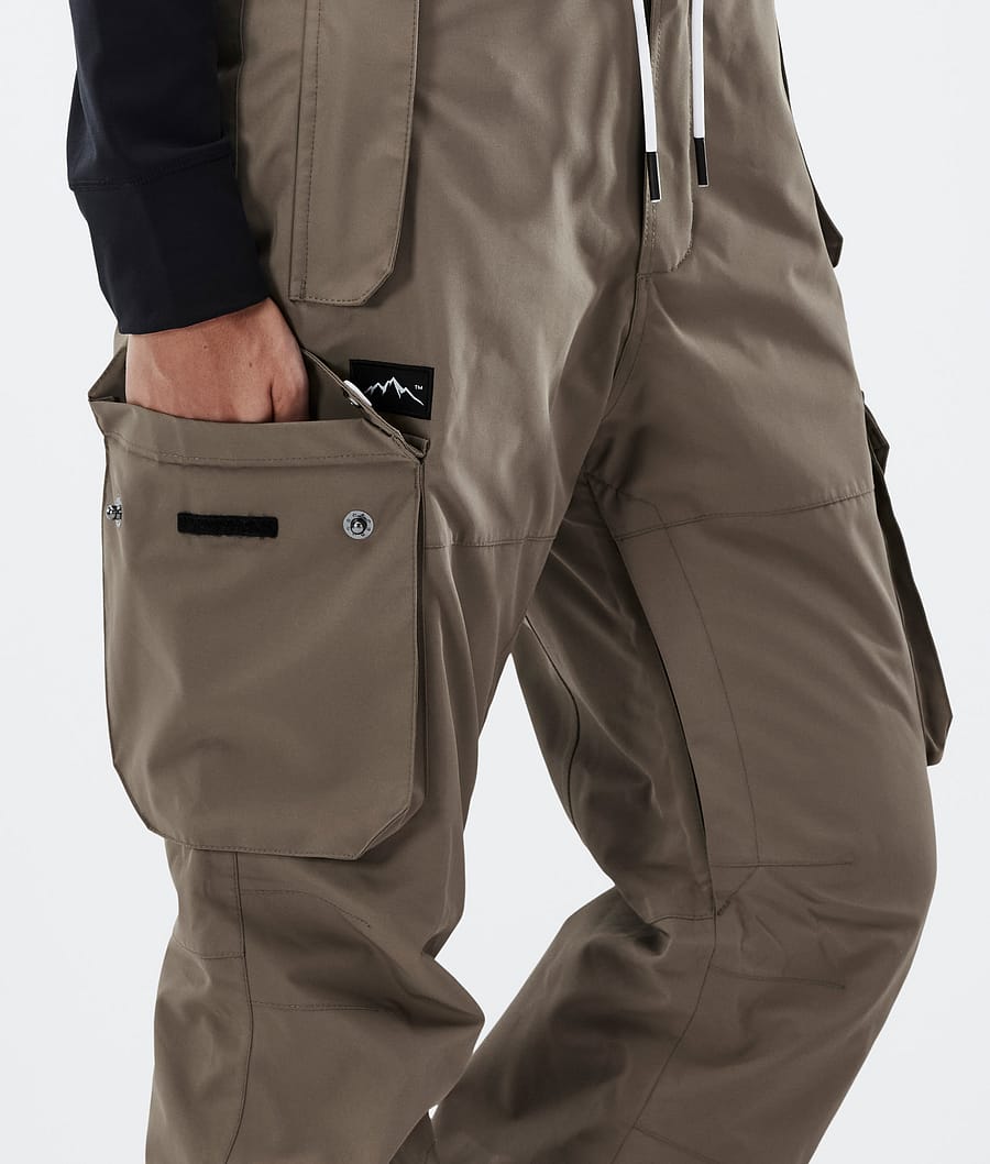 Dope Iconic W Snowboardhosen Damen Tiefesbraun | 482-DPLKTO