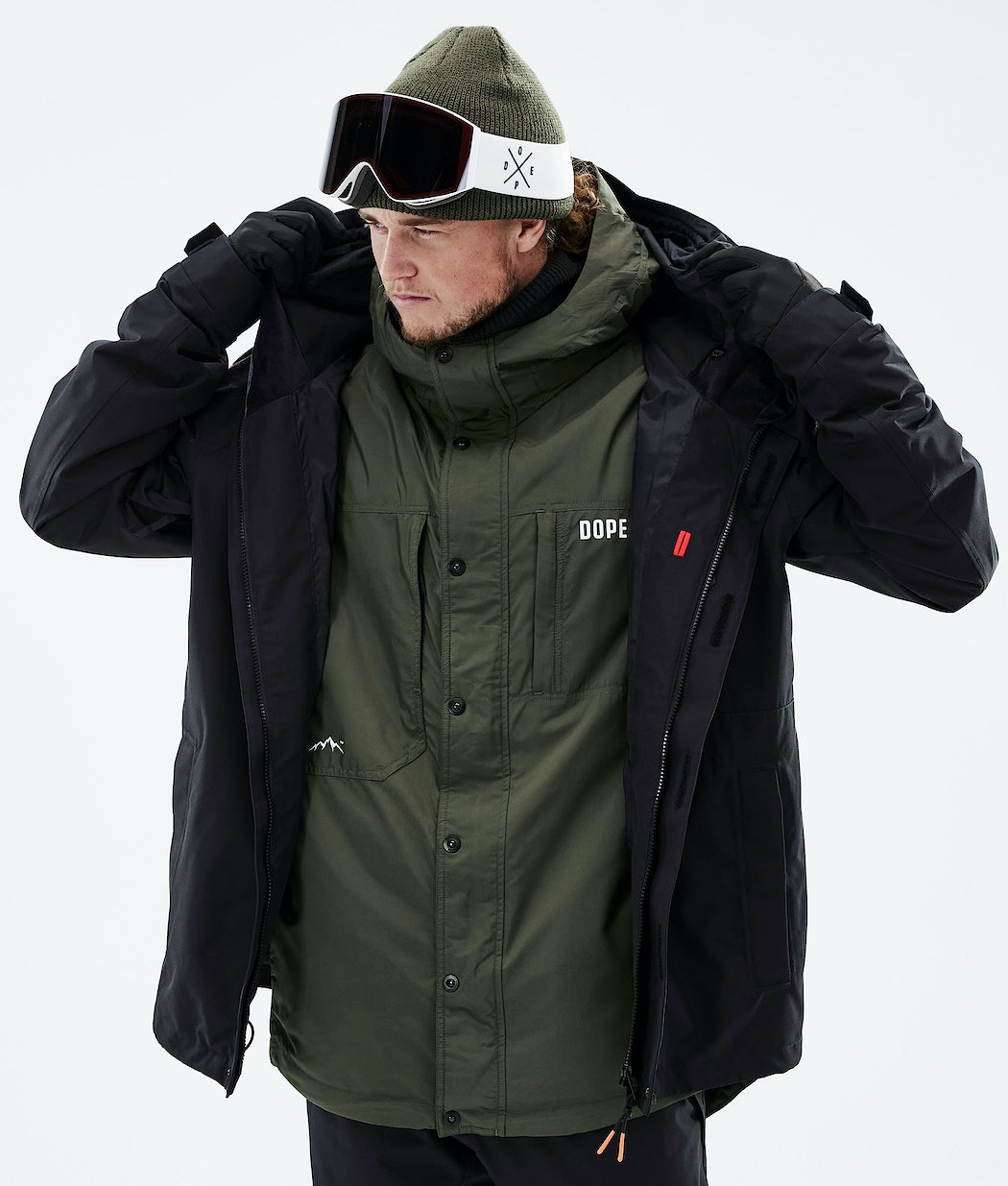Dope Insulated Snowboardjacke Herren Olivgrün Grün | 186-PMFVZG