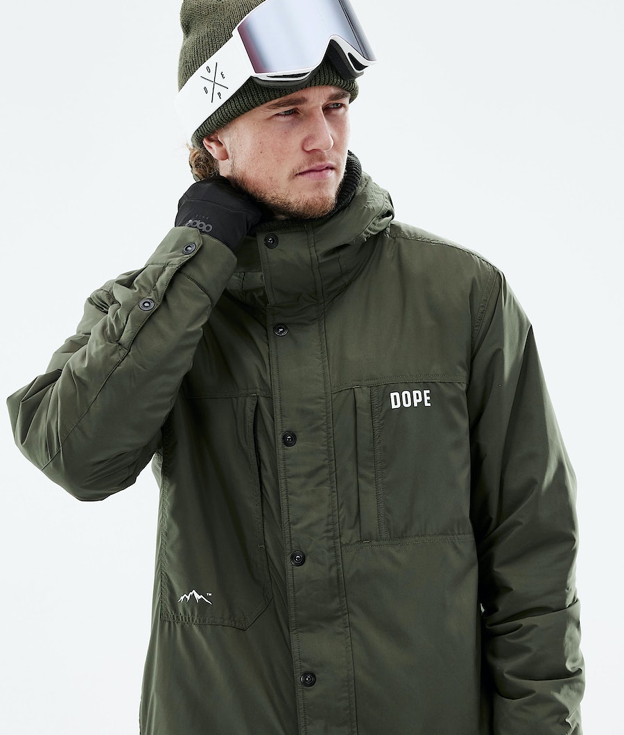 Dope Insulated Snowboardjacke Herren Olivgrün Grün | 186-PMFVZG