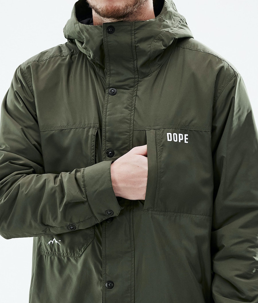 Dope Insulated Snowboardjacke Herren Olivgrün Grün | 186-PMFVZG