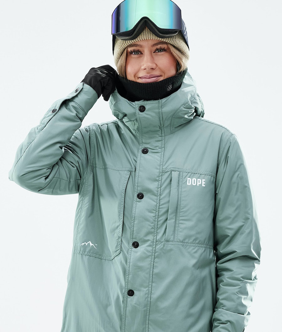 Dope Insulated W Snowboardjacke Damen Grün | 749-GAZKQE