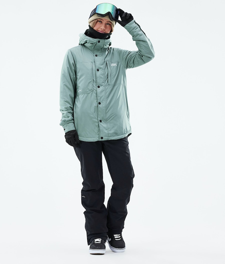 Dope Insulated W Snowboardjacke Damen Grün | 749-GAZKQE