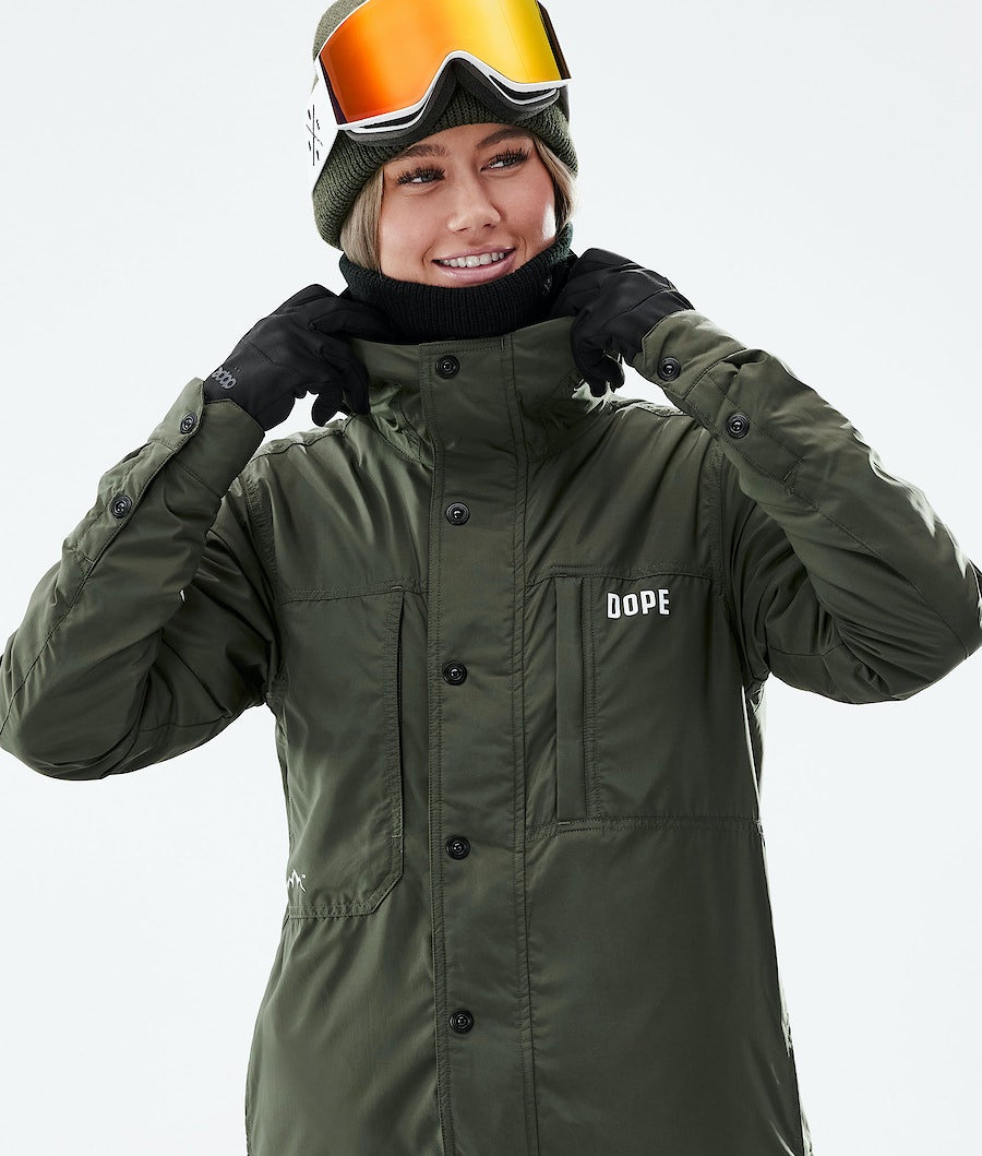 Dope Insulated W Snowboardjacke Damen Olivgrün Grün | 013-LCAWKU