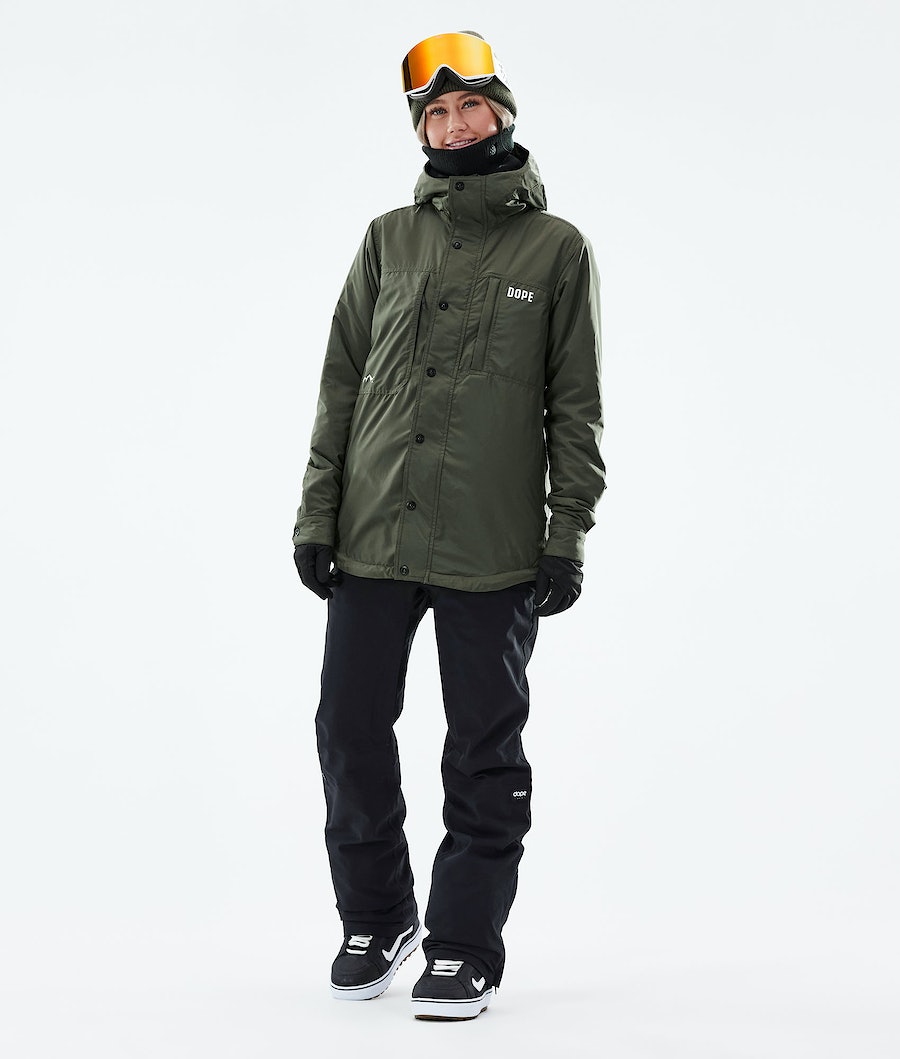 Dope Insulated W Snowboardjacke Damen Olivgrün Grün | 013-LCAWKU