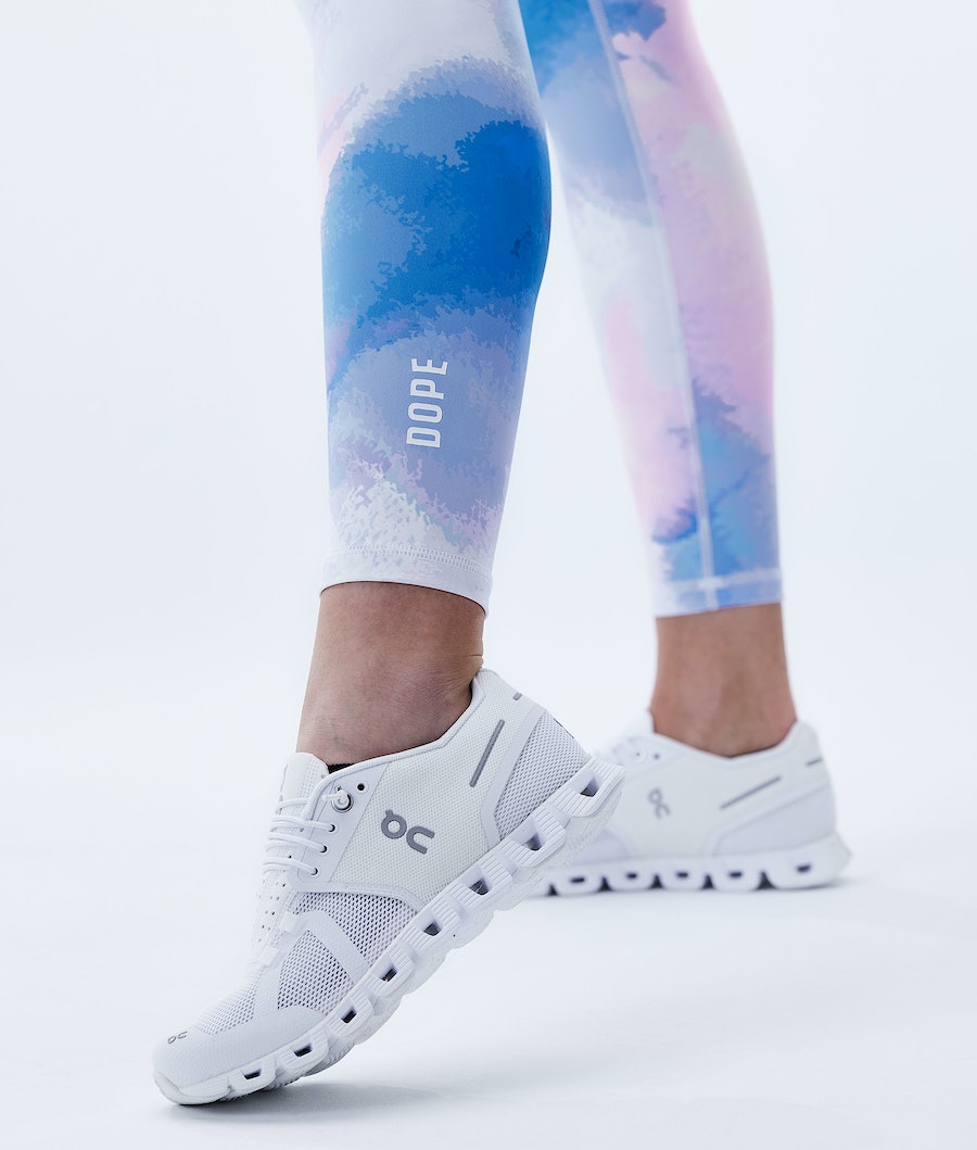 Dope Lofty Leggings Damen Blau Rosa | 802-HIUTVD