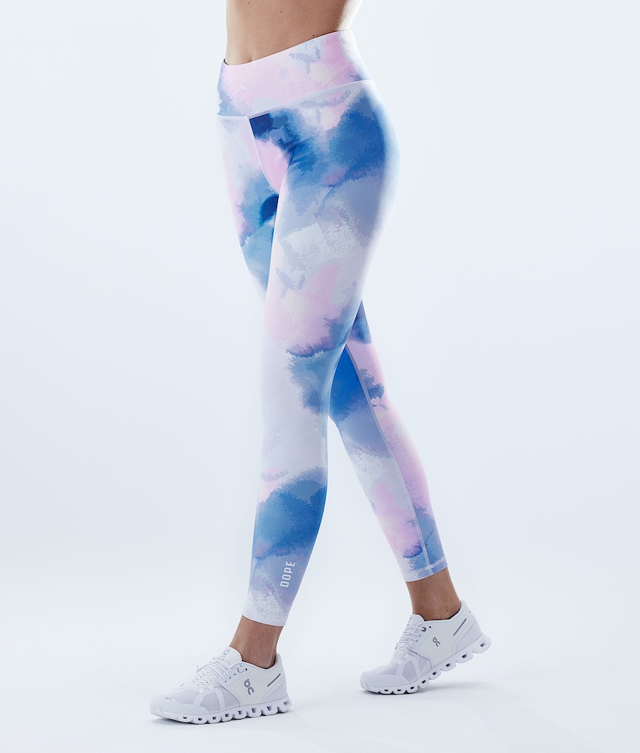 Dope Lofty Leggings Damen Blau Rosa | 802-HIUTVD