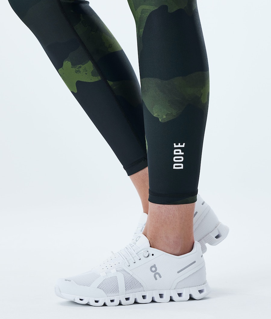 Dope Lofty Leggings Damen Grün Camouflage | 952-YHLFUV