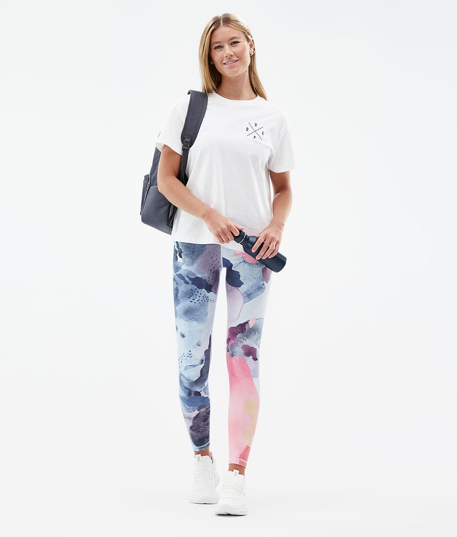 Dope Lofty Leggings Damen Mehrfarbig Rosa | 659-BCJYNQ