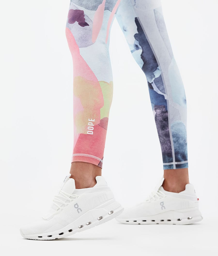 Dope Lofty Leggings Damen Mehrfarbig Rosa | 659-BCJYNQ