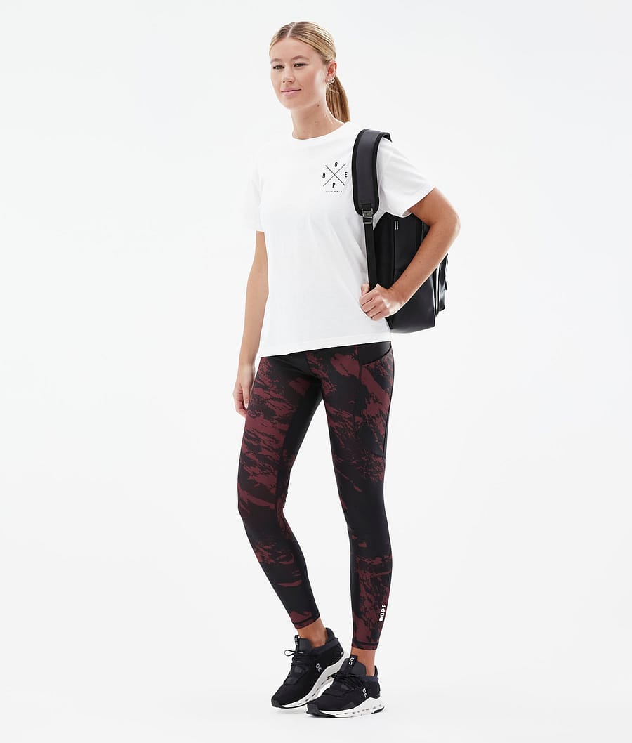 Dope Lofty Tech Leggings Damen Bordeaux | 518-IPYXNZ