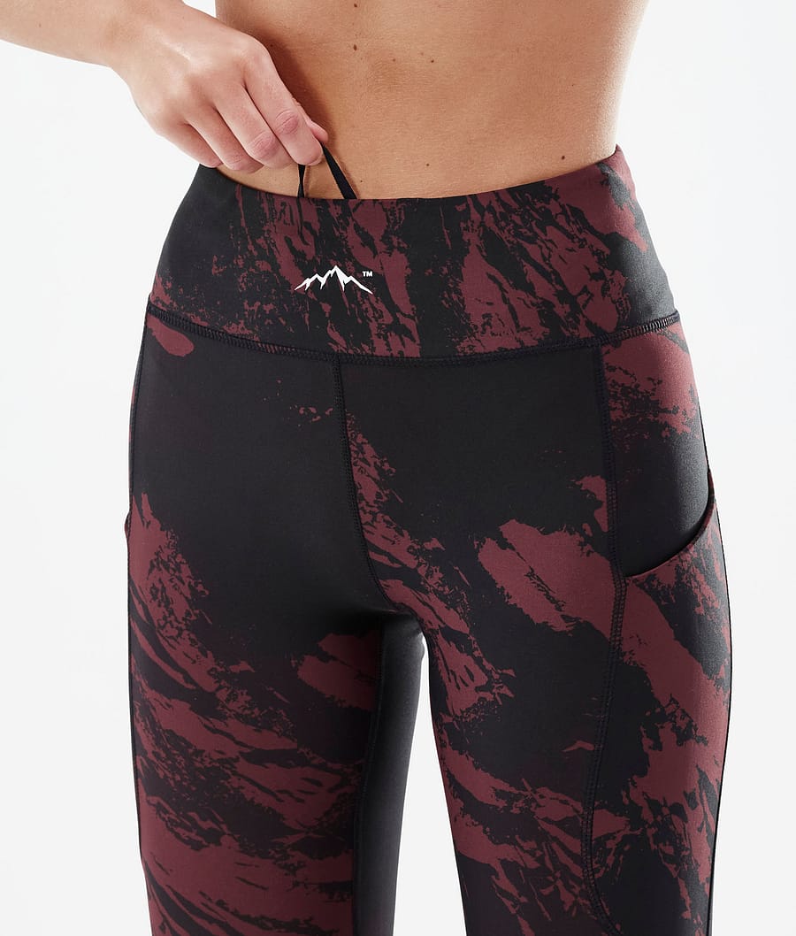 Dope Lofty Tech Leggings Damen Bordeaux | 518-IPYXNZ